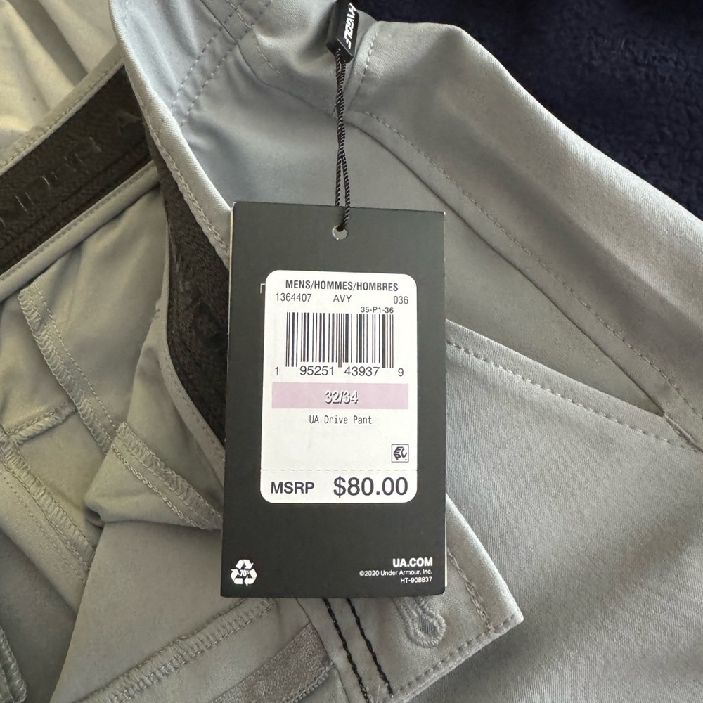 Men’s UA drive pant 32/34 BRAND NEW
